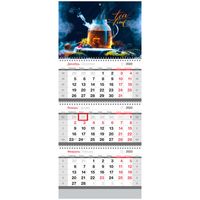 Календарь настенный квартальный на 2023 год "Tea party" (29,5х66 см)