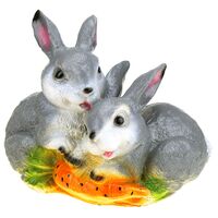 Фигура садовая "Два зайца с морковью"