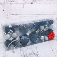 Набор ёлочных шаров "Ночные снежинки" (34 шт.)