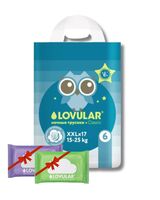 Подгузники-трусики "Lovular. Classic. Ночные" (15-25 кг; 17 шт.; + влажные салфетки)