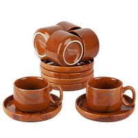 Набор чашек с блюдцами "Wooden Grain" (12 предметов)