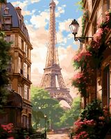 Картина по номерам "Акварельный Париж" (400х500 мм)