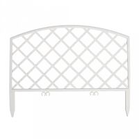 Забор-ограждение декоративный "Romantika №1" (7 шт.; белый)