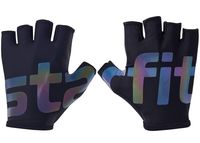 Перчатки для фитнеса "WG-102" (L; чёрные светоотражающие)