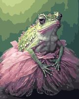 Картина по номерам "Принцесса-Жабка" (400х500 мм)