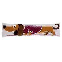 Набор для вышивания подушки "Такса в жилете" (200х800 мм)