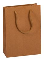 Пакет бумажный подарочный "Крафт" (20х15х6 см)