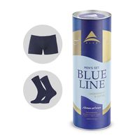 Подарочный набор "Blue line" (темно-синий; XL)