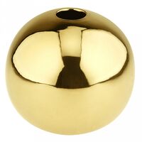 Ваза керамическая "Сфера" (13,5 см; золотой)