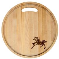 Доска разделочная деревянная "Мустанг с желобками" (280х8 мм)