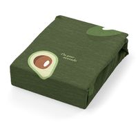 Простыня хлопковая на резинке "Авокадо" (200х140х25 см)