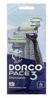 Станок для бритья одноразовый "Dorco Pace3 Disposable" (4 шт.)