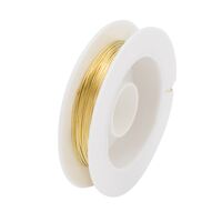 Проволока медная для рукоделия (0,4 мм х 10 м; золото)