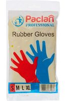Перчатки хозяйственные резиновые "Paclan Proff" (S; 1 пара)