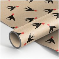 Бумага упаковочная "Swallows" (70х100 см)