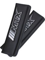 Комплект накладок на ремень безопасности автомобиля "Мatex. МТХ Line" (черные; 2 шт.)