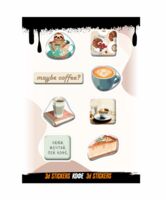 Набор 3D наклеек "Кофе #4"