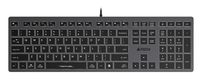 Клавиатура A4Tech Fstyler FX60 (серый; белая подсветка)