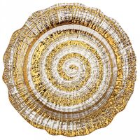 Тарелка глубокая фарфоровая "Золото" (225х40 мм)