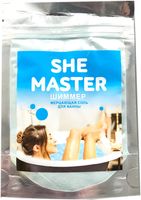 Мерцающая соль для ванны "She Master" (70 г; голубой)