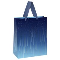 Пакет бумажный подарочный "Star rain" (23х18х10 см)