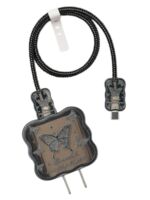 Защита на зарядное устройство "Бабочка" (черный)