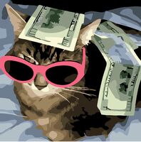 Картина по номерам "Мани, мани, мани" (200х200 мм)