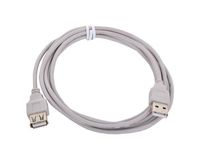 Кабель Gembird USB 2.0 Am-Af Cablexpert CC-USB2-AMAF-10, AM/AF (3 м; серый)