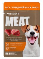 Корм влажный для собак "Meat" (80 г; рагу с говядиной)