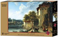 Пазл "Лебедев. Вид окрестностей Альбано близ Рима" (2000 элементов)