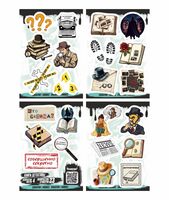 Набор виниловых наклеек "Книги: детективы"