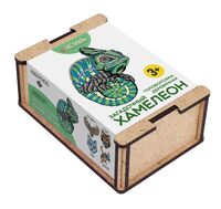 Пазл деревянный "Загадочный Хамелеон" (15 элементов)