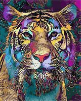 Картина по номерам "Индийский тигр" (400х500 мм)