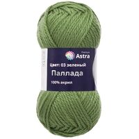 Пряжа "Паллада №03" (100 г; 100 м; зеленый)