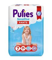 Подгузники-трусики "Pufies Pants Sensitive Extra Large" (17+ кг; 34 шт.)