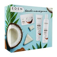 Подарочный набор "Кокосовый милкшейк" (крем-гель для душа, крем для тела, скраб для тела)