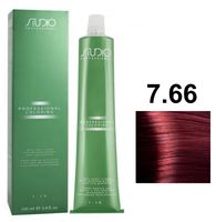 Крем-краска для волос "С экстрактом женьшеня и рисовыми протеинами" тон: 7.66, интенсивный красный блонд