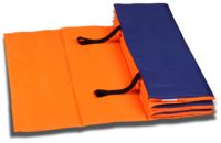 Коврик для йоги "SM-042" (180х60х1 см; оранжево-синий)