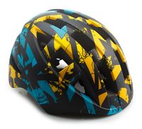 Шлем велосипедный детский "WT-022" (жёлто-бирюзово-чёрный)