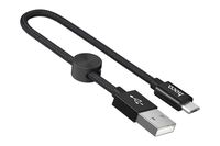 Кабель USB 2.0 Hoco X35, AM/MicroBm (25 см; чёрный)