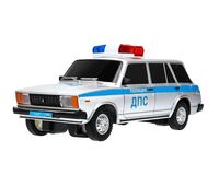 Машинка на радиоуправлении "ВАЗ-2104 Полиция" (серебристый)