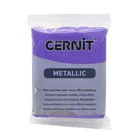 Глина полимерная запекаемая "Cernit Metallic" (фиолетовый; 56 г)