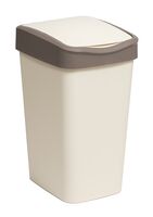 Ведро для мусора "Tandem. С подвижной крышкой" (35 л; слоновая кость)