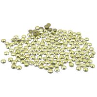 Стразы термоклеевые для рукоделия (2 мм; 150 шт.; желтый)