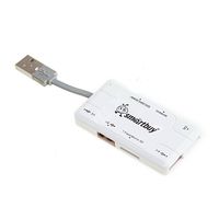 Картридер + USB Hub SmartBuy Combo (SBRH-750-W) (White)
