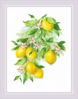 Вышивка крестом "Яркие лимоны" (30х40 см)