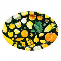 Поднос металлический "Тыква" (323х222х15 мм)