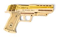 Сборная деревянная модель "Пистолет-резинкострел с мишенями"