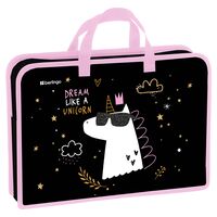 Папка-портфель "Dream Like A Unicorn" (А4; на молнии)