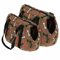 Переноска для животных "Косточка" (2 шт.; коричневый)